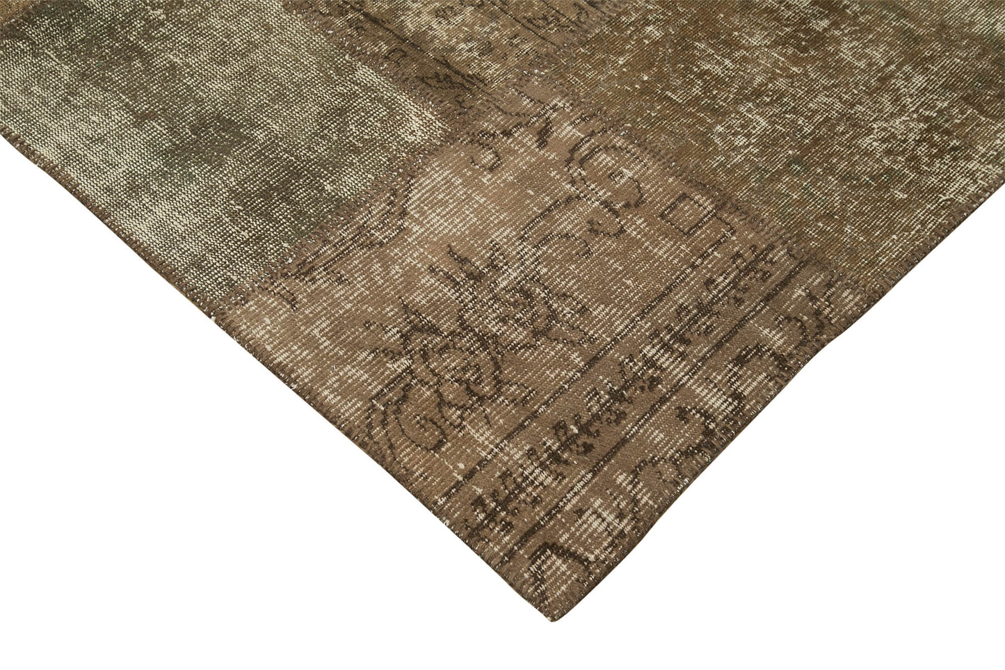 6x10 Brown Patchwork Rug - 31448