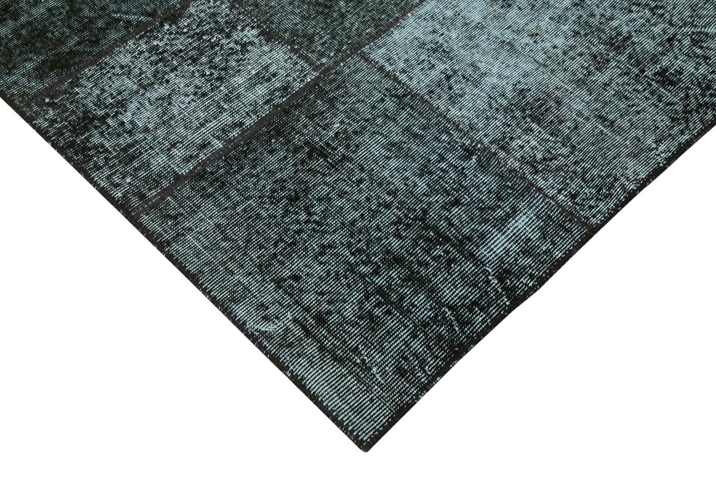 7x10 Black Patchwork Rug - 31456