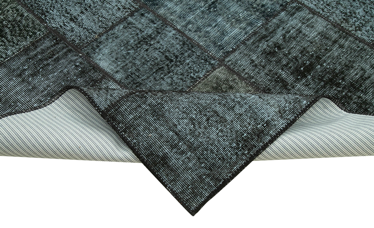 7x10 Black Patchwork Rug - 31456