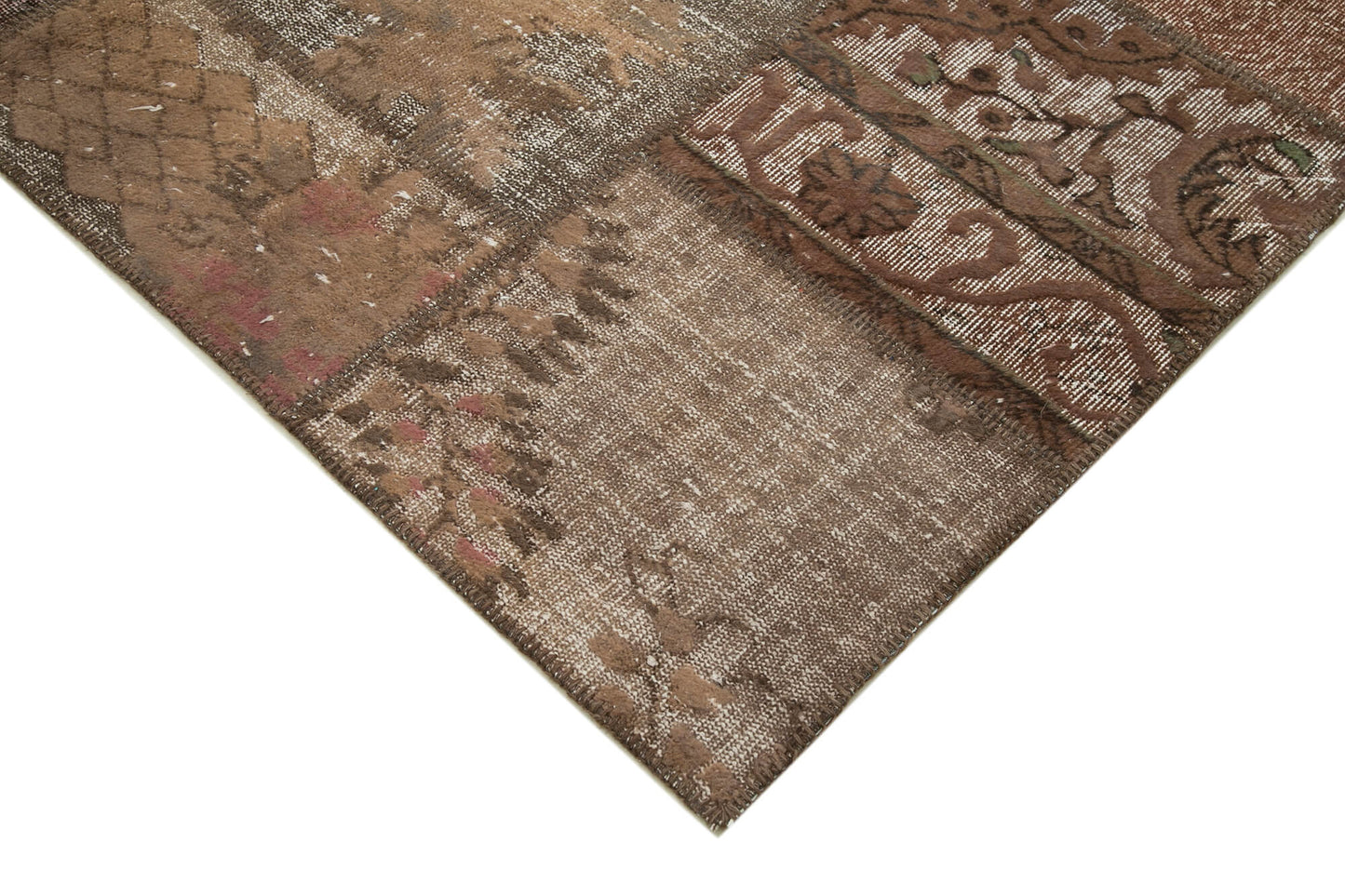 6x10 Brown Patchwork Rug - 31460