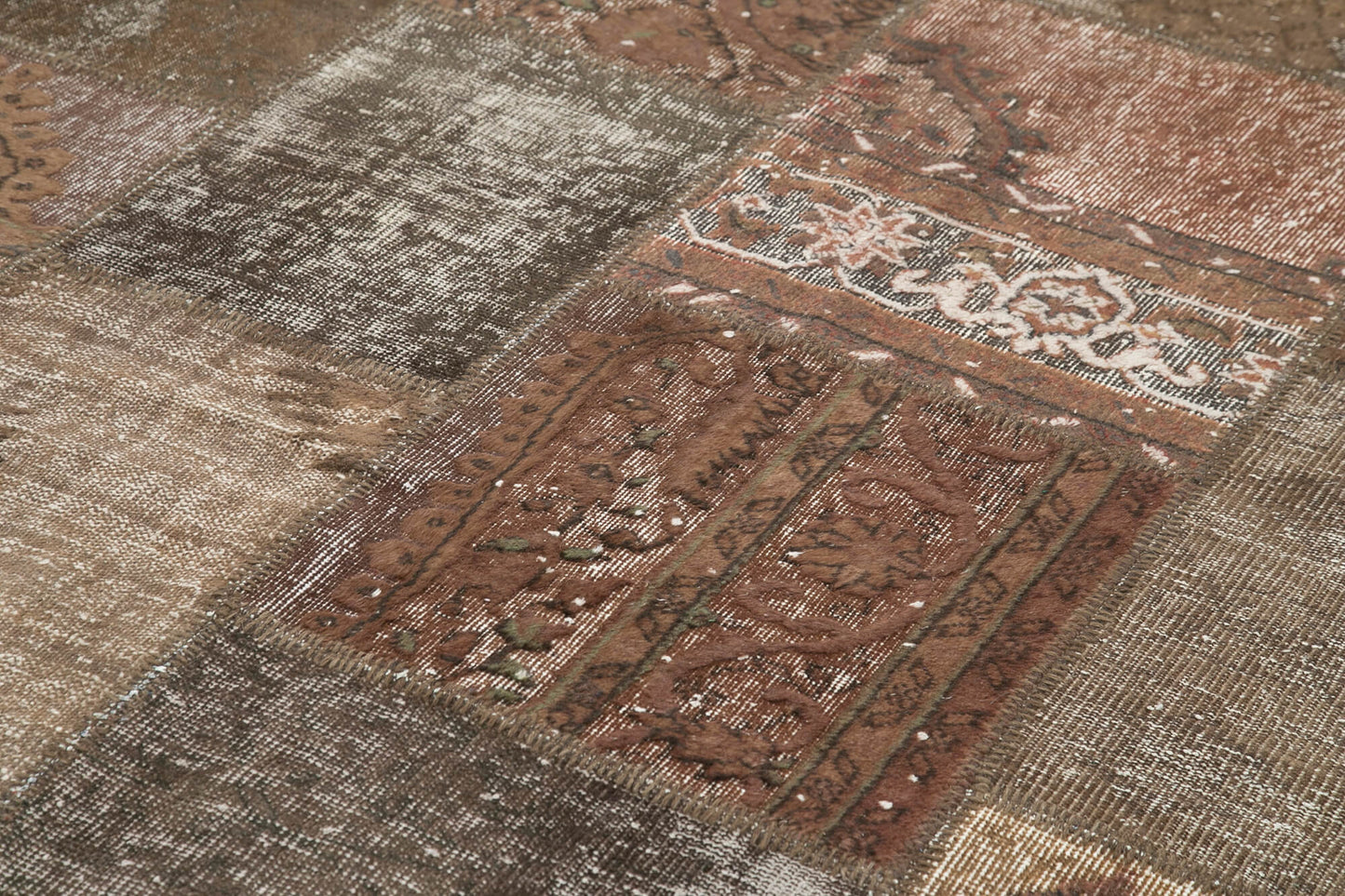 6x10 Brown Patchwork Rug - 31460