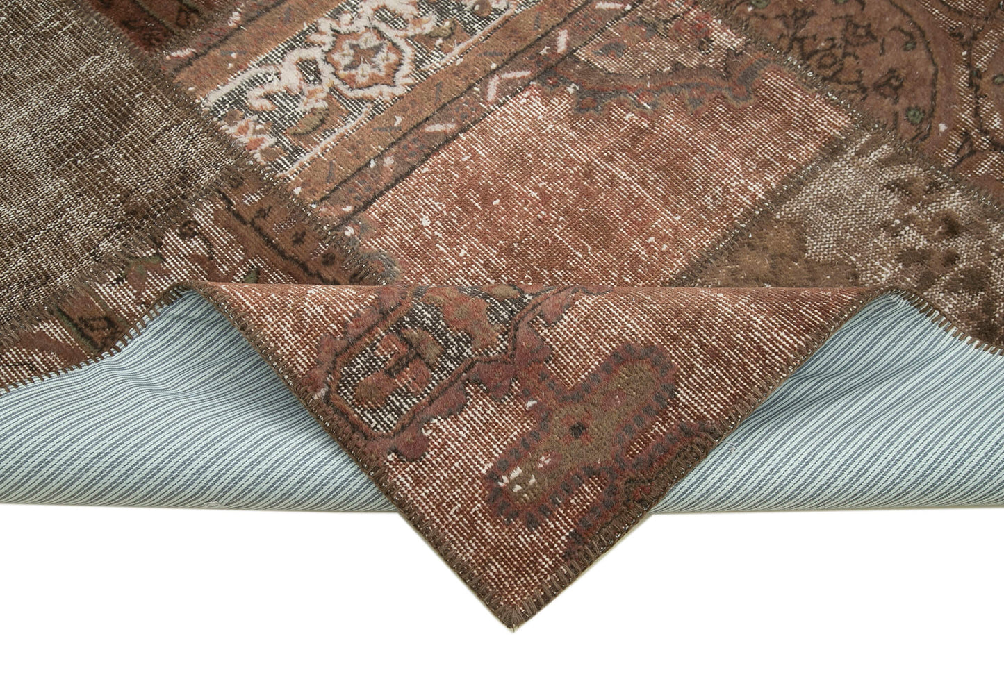 6x10 Brown Patchwork Rug - 31460