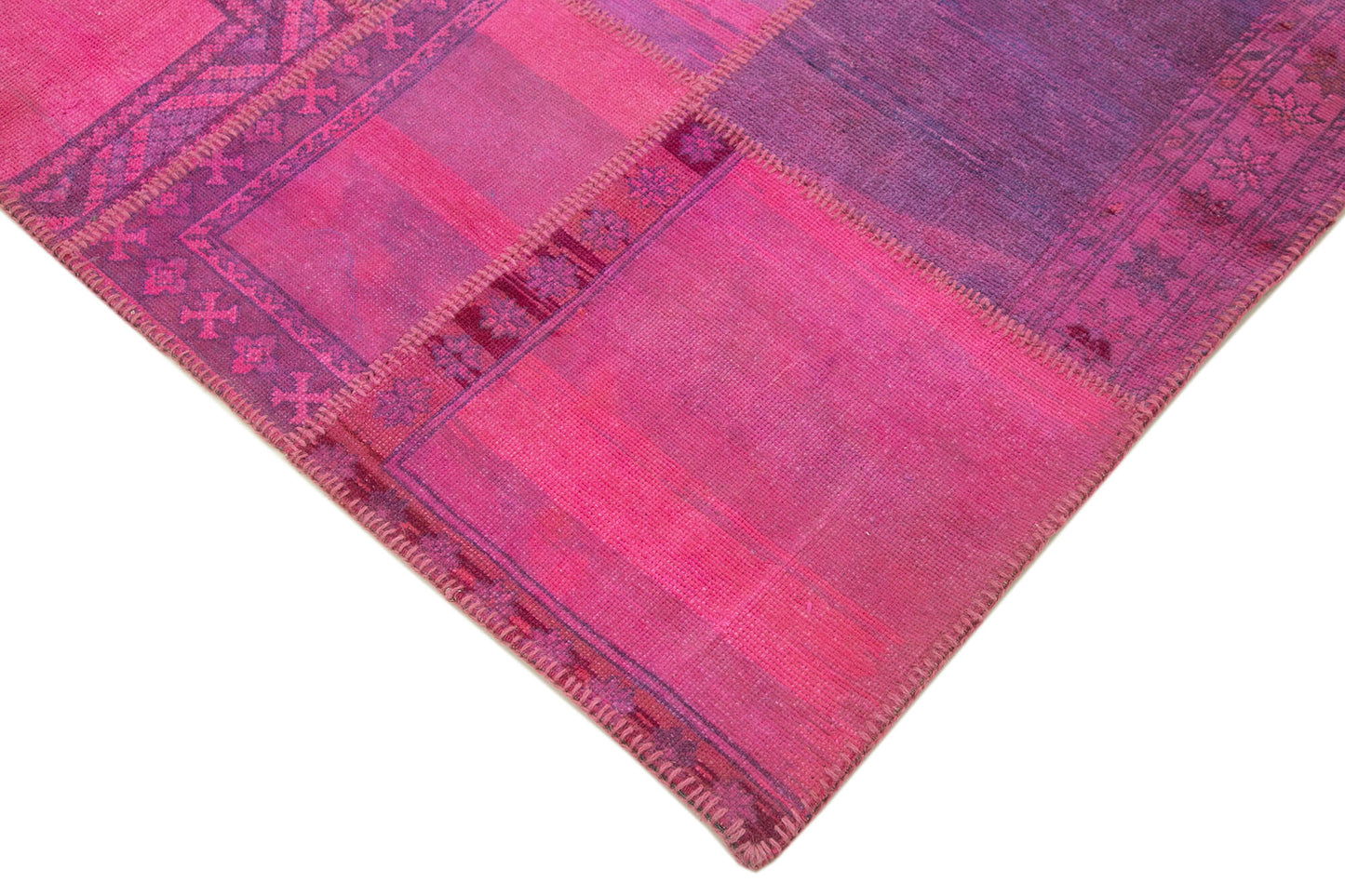 7x10 Pink Patchwork Rug - 31462