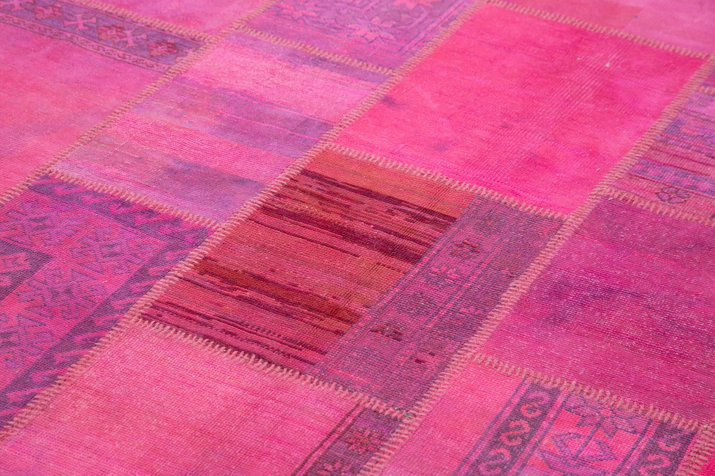 7x10 Pink Patchwork Rug - 31462