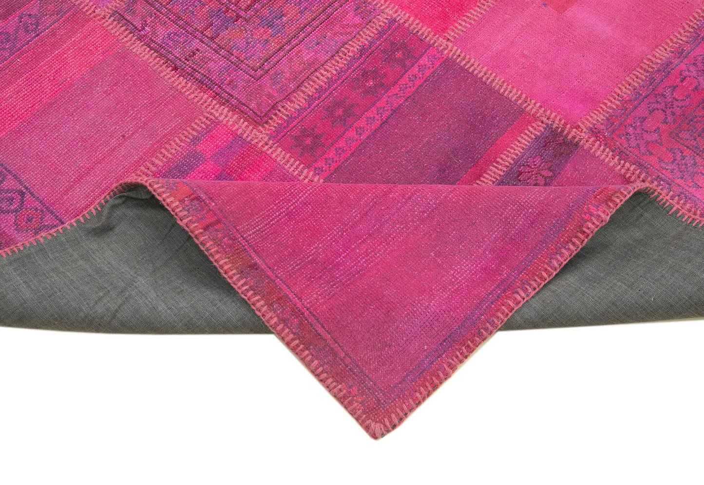 7x10 Pink Patchwork Rug - 31462