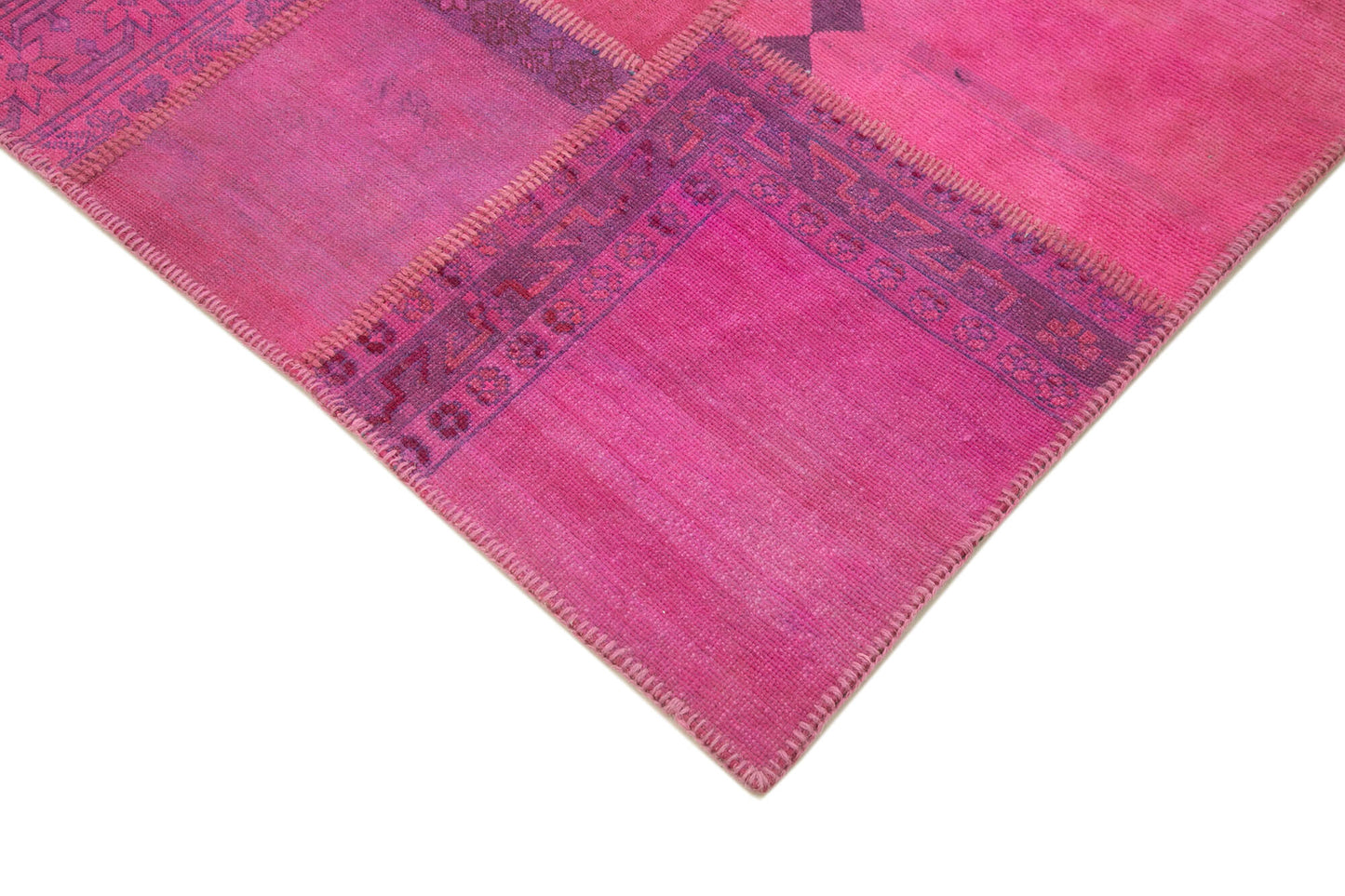 7x10 Pink Patchwork Rug - 31463