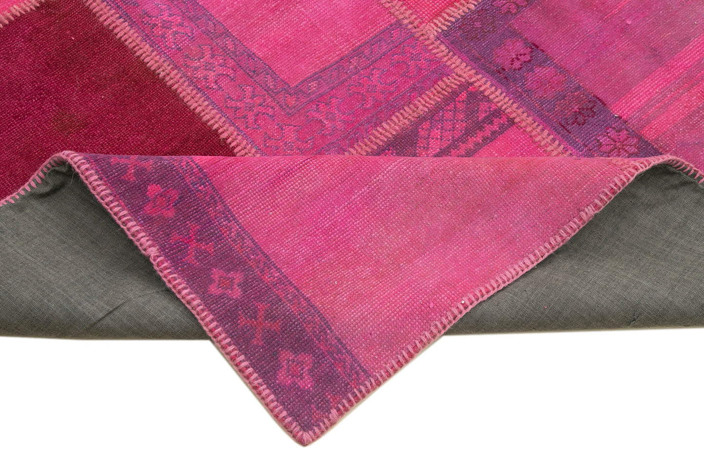 7x10 Pink Patchwork Rug - 31463