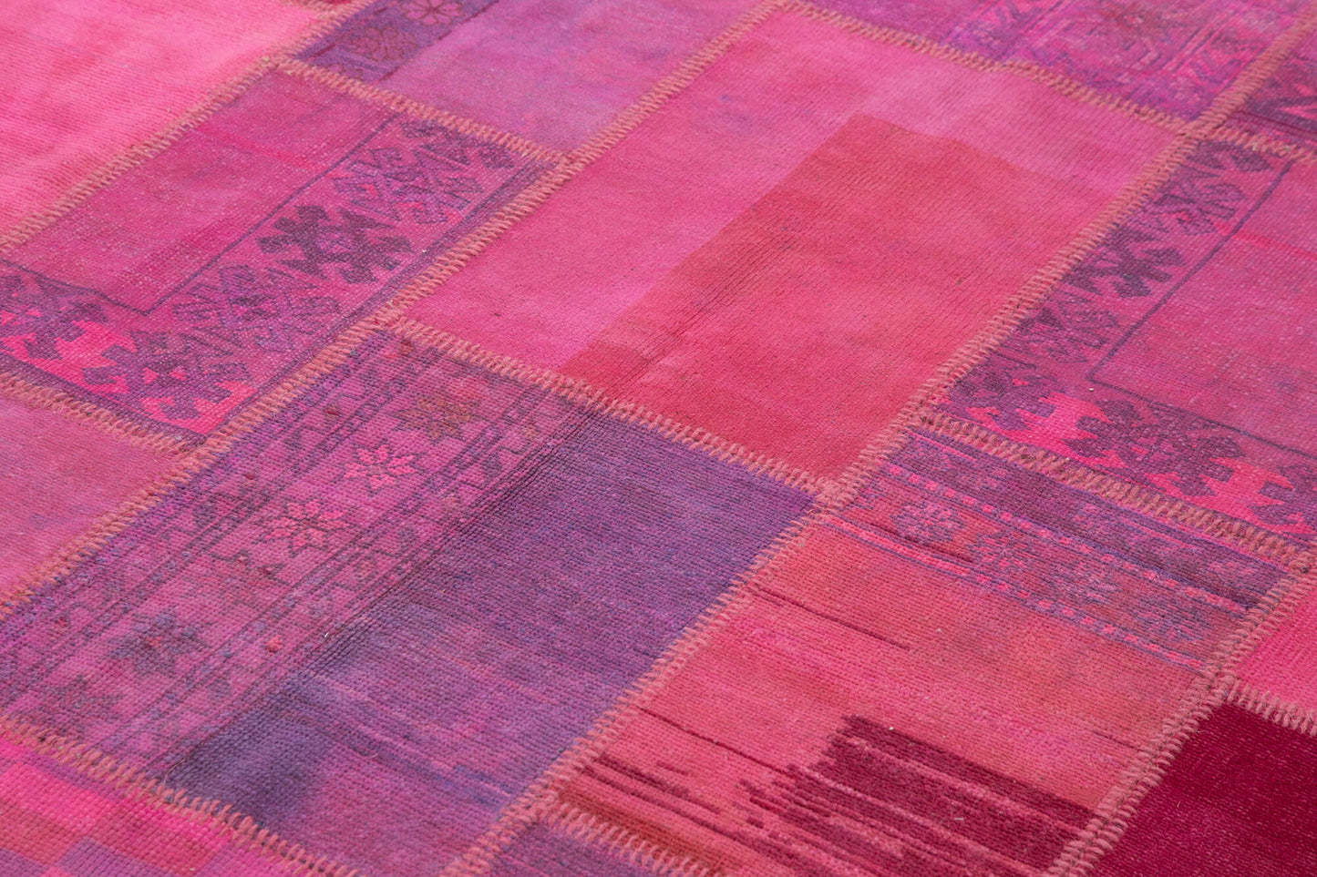 7x10 Pink Patchwork Rug - 31464