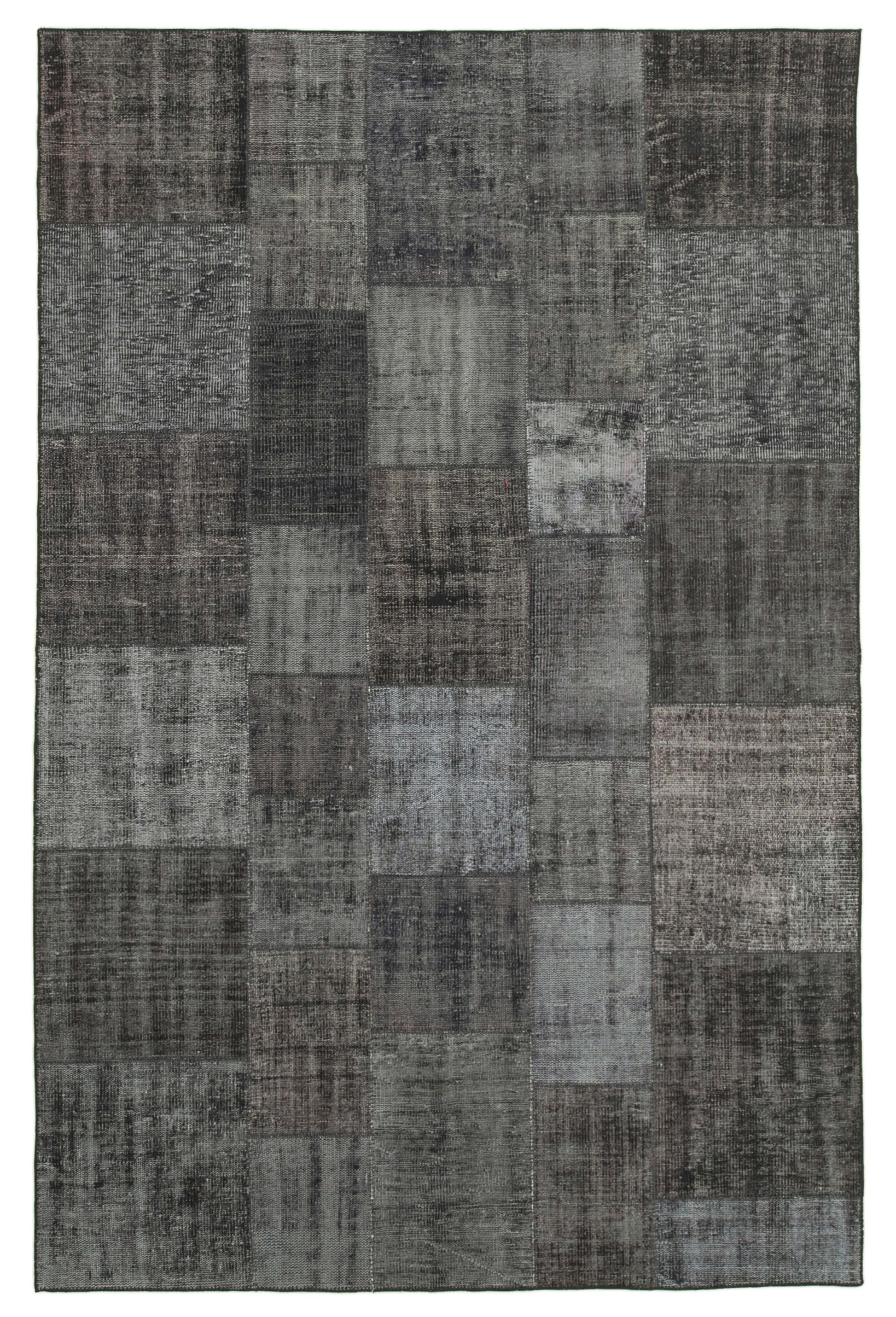 6x10 Black Patchwork Rug - 31475