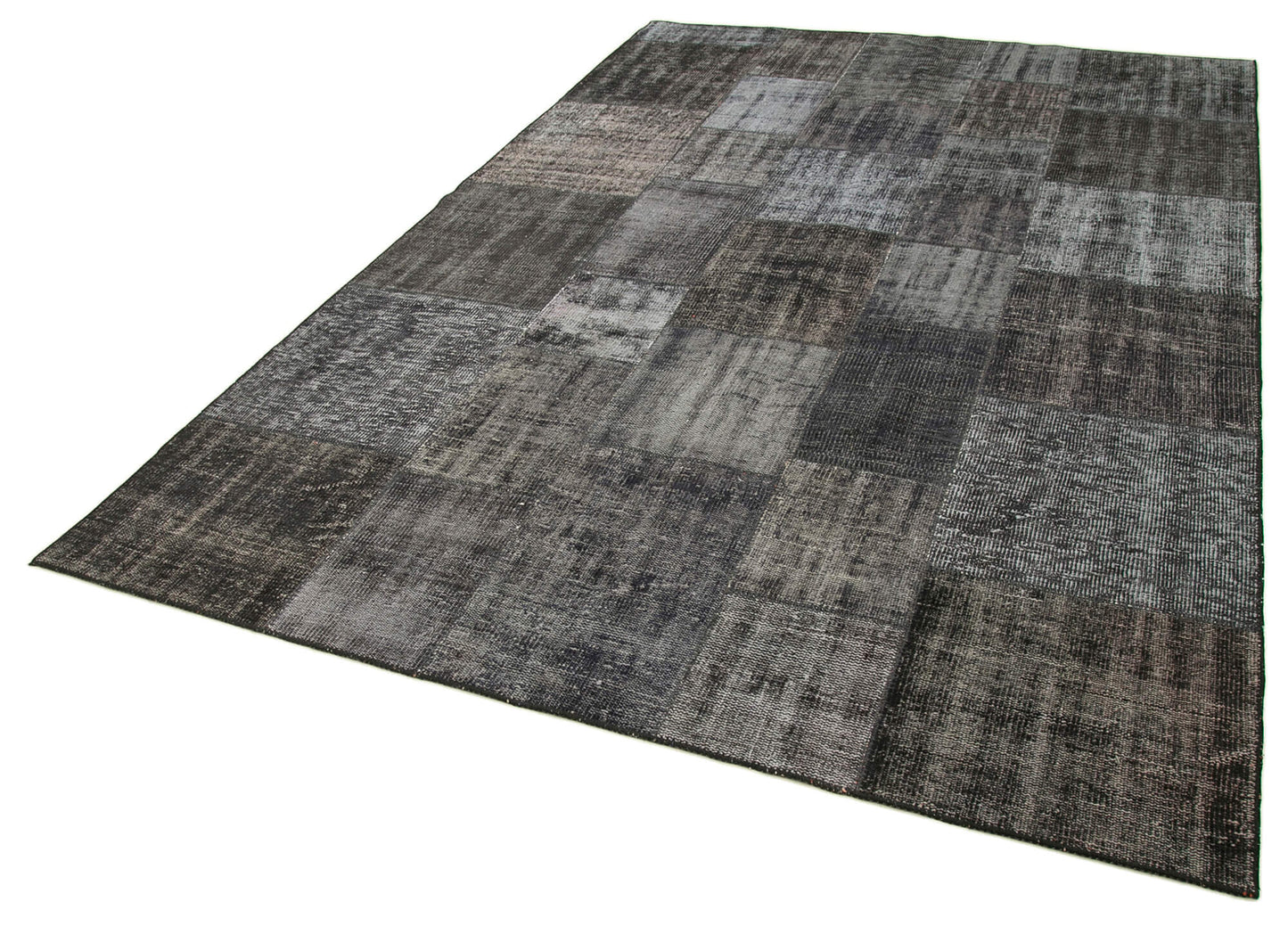 6x10 Black Patchwork Rug - 31475