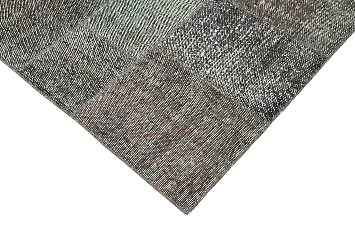 6x10 Grey Patchwork Rug - 31482