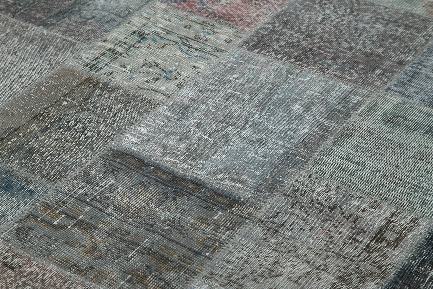 6x10 Grey Patchwork Rug - 31482