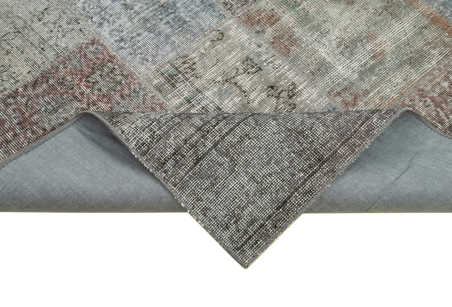 6x10 Grey Patchwork Rug - 31482