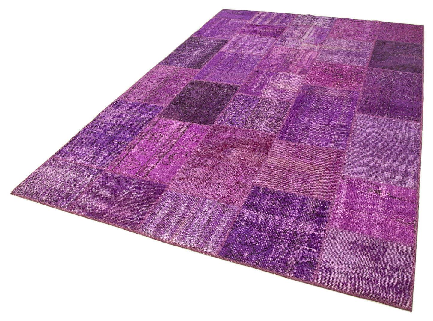 6x10 Purple Patchwork Rug - 31493