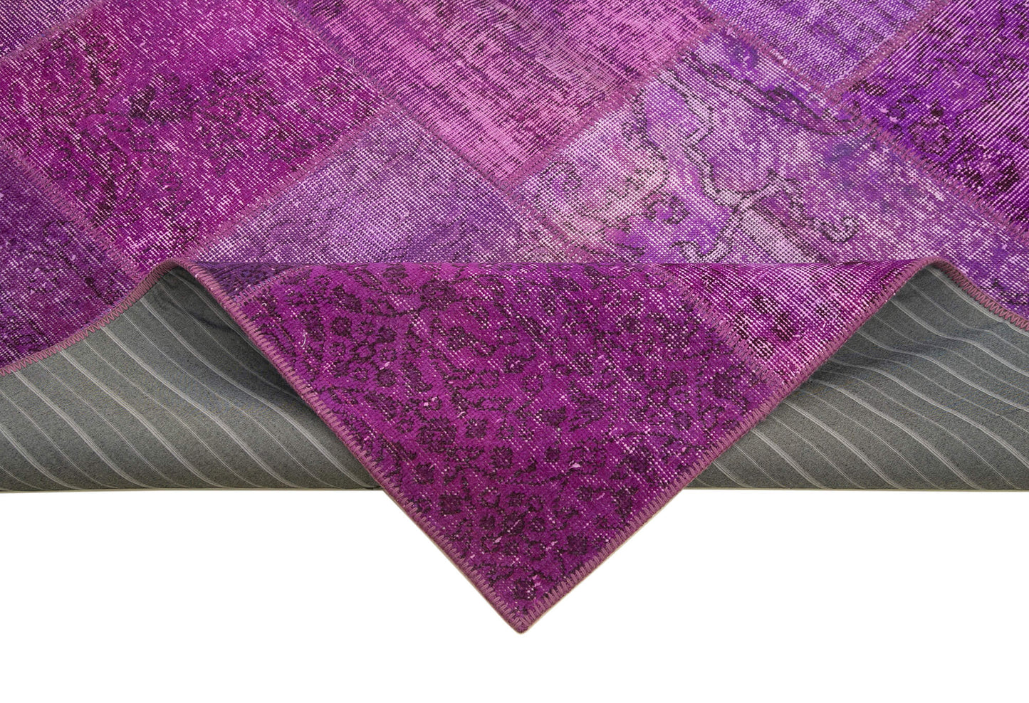 6x10 Purple Patchwork Rug - 31493