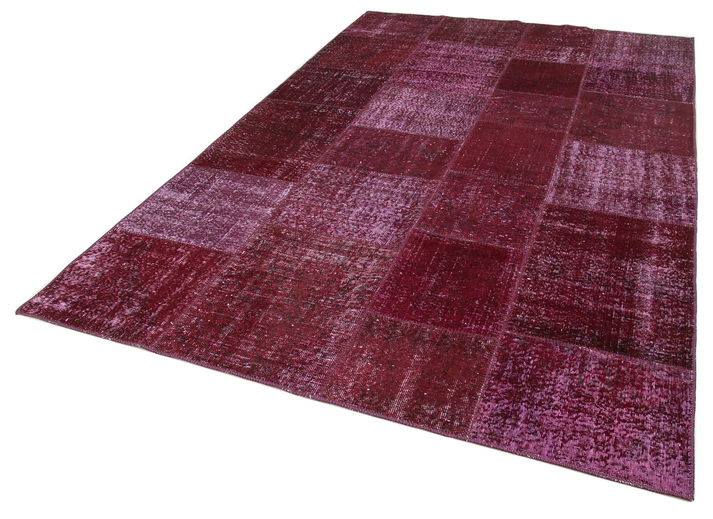 6x10 Red Patchwork Rug - 31494