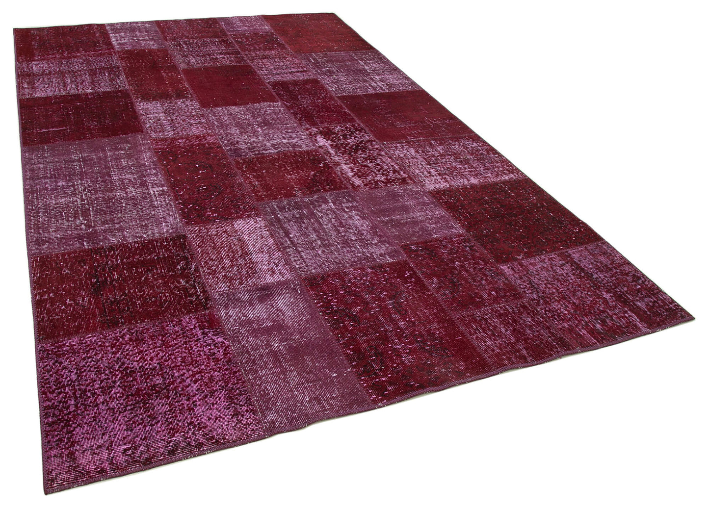 6x10 Red Patchwork Rug - 31495