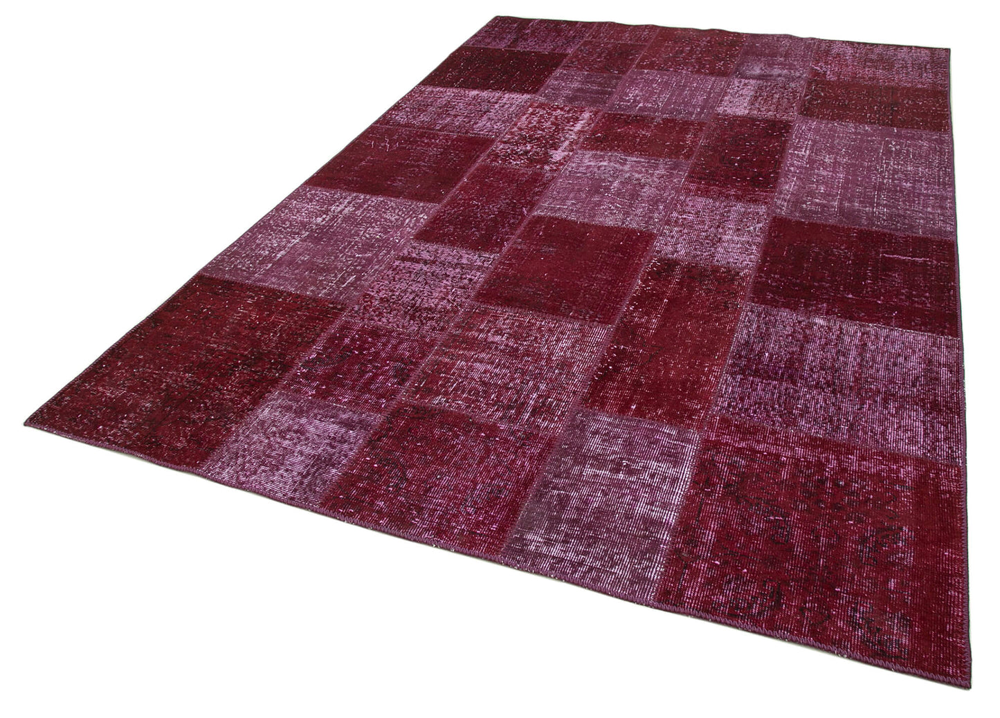 6x10 Red Patchwork Rug - 31495