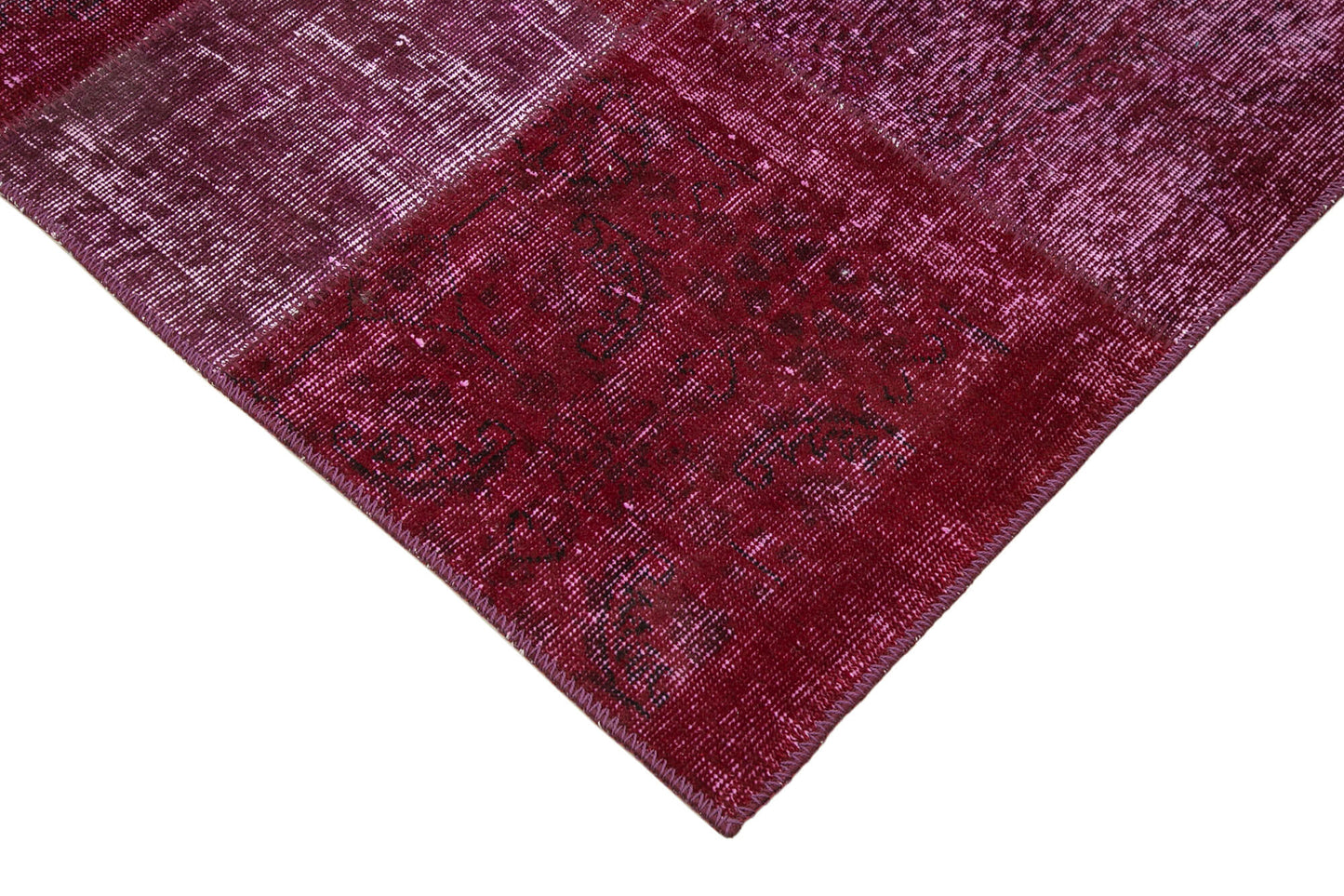 6x10 Red Patchwork Rug - 31495