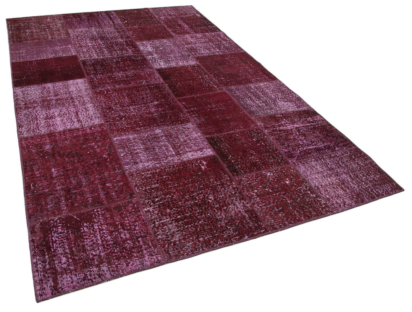 6x10 Red Patchwork Rug - 31497