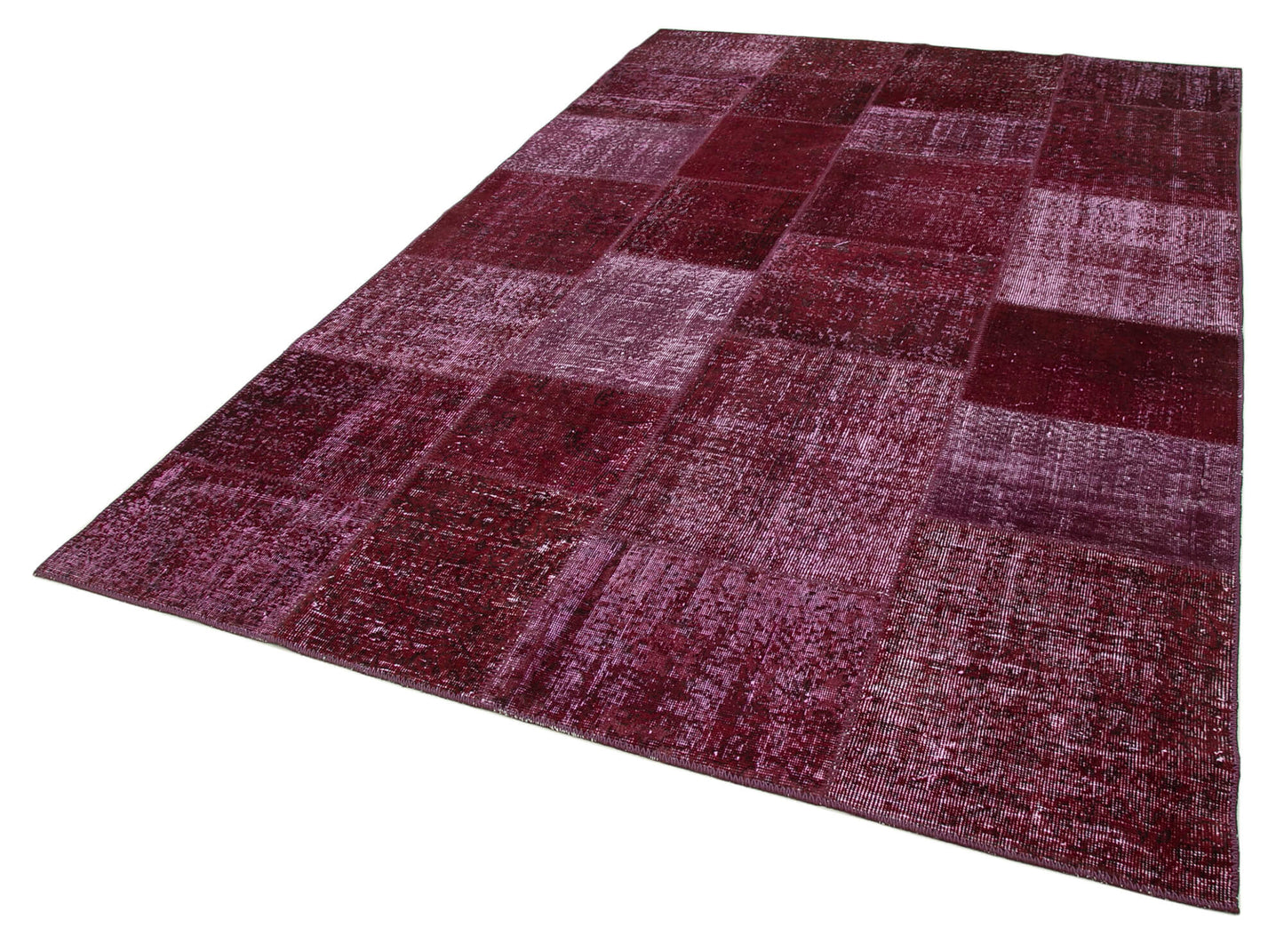 6x10 Red Patchwork Rug - 31497