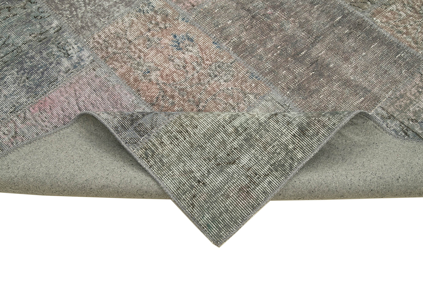 7x10 Grey Patchwork Rug - 31503