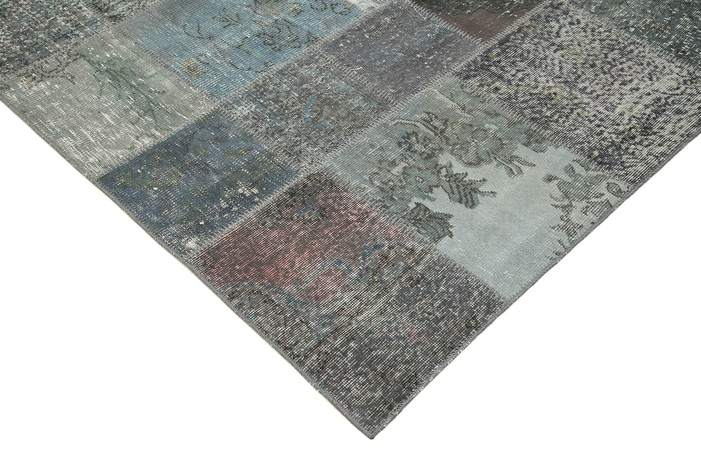 6x10 Grey Patchwork Rug - 31510