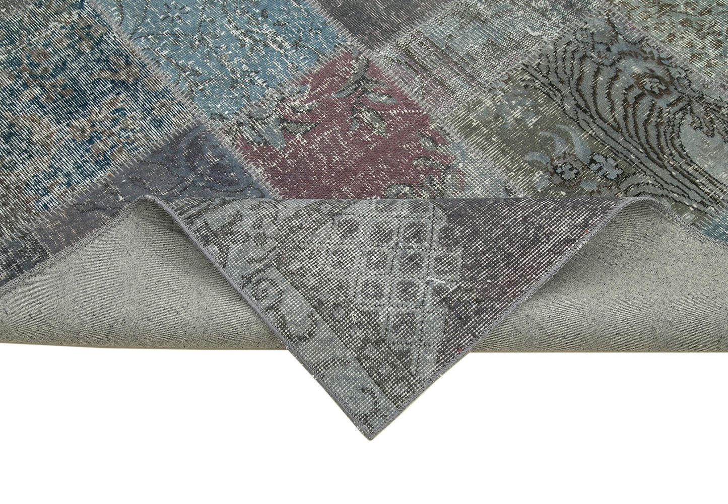 6x10 Grey Patchwork Rug - 31510