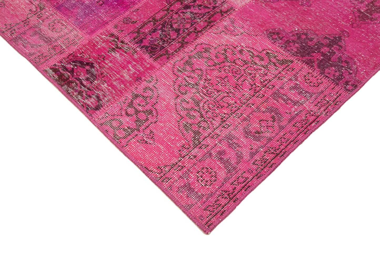 7x10 Pink Patchwork Rug - 31521