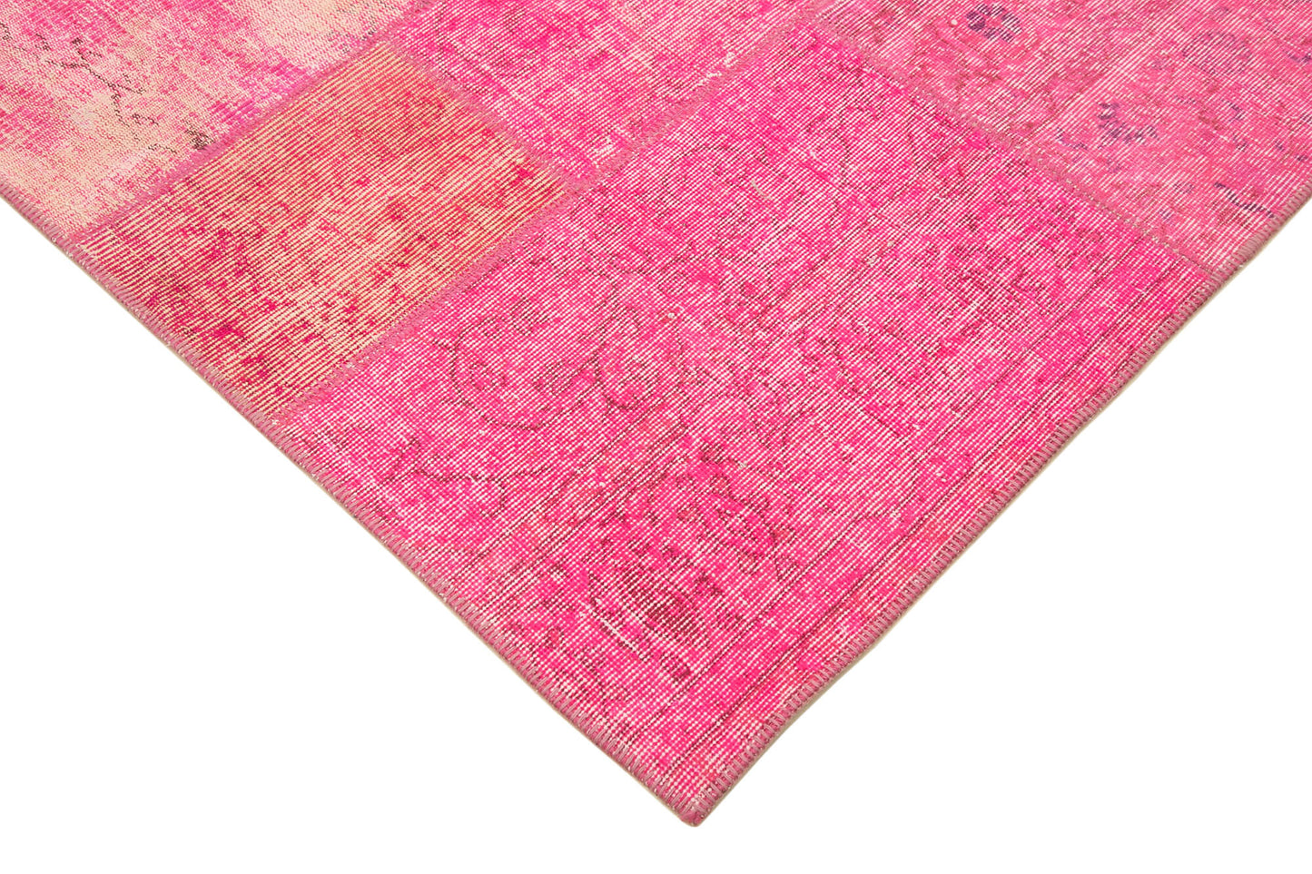 7x10 Pink Patchwork Rug - 31536