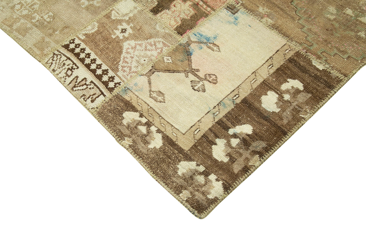 7x10 Beige Patchwork Rug - 31540