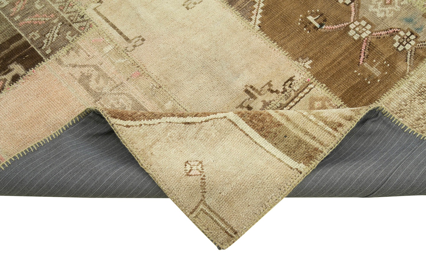 7x10 Beige Patchwork Rug - 31540