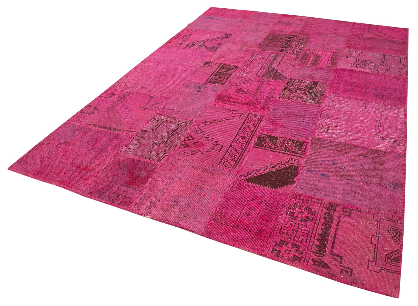 7x10 Pink Patchwork Rug - 31544