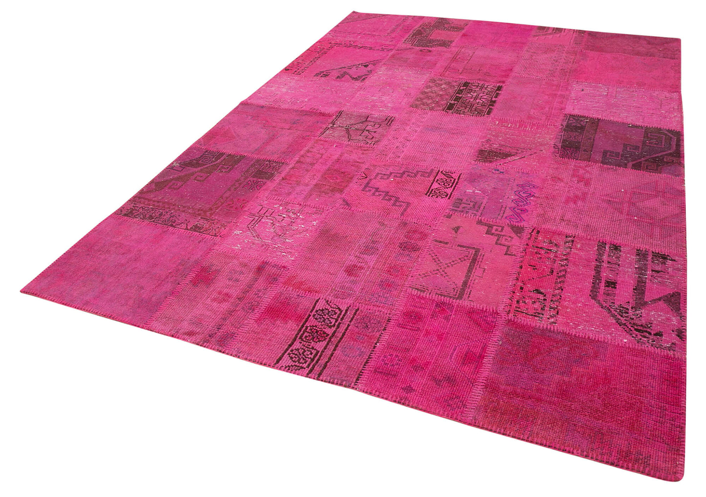 7x10 Pink Patchwork Rug - 31545