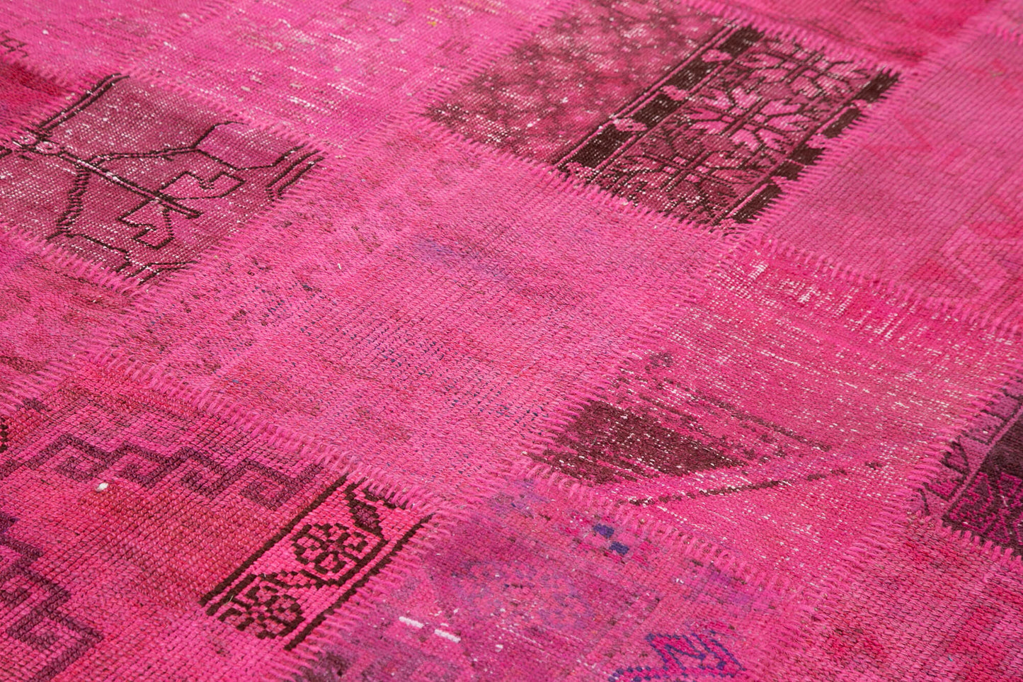 7x10 Pink Patchwork Rug - 31545