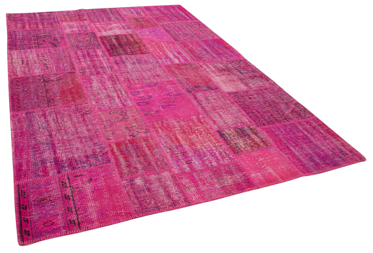 7x10 Pink Patchwork Rug - 31546