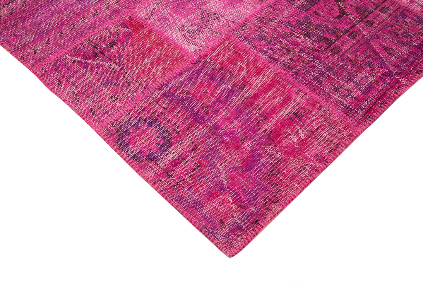 7x10 Pink Patchwork Rug - 31546