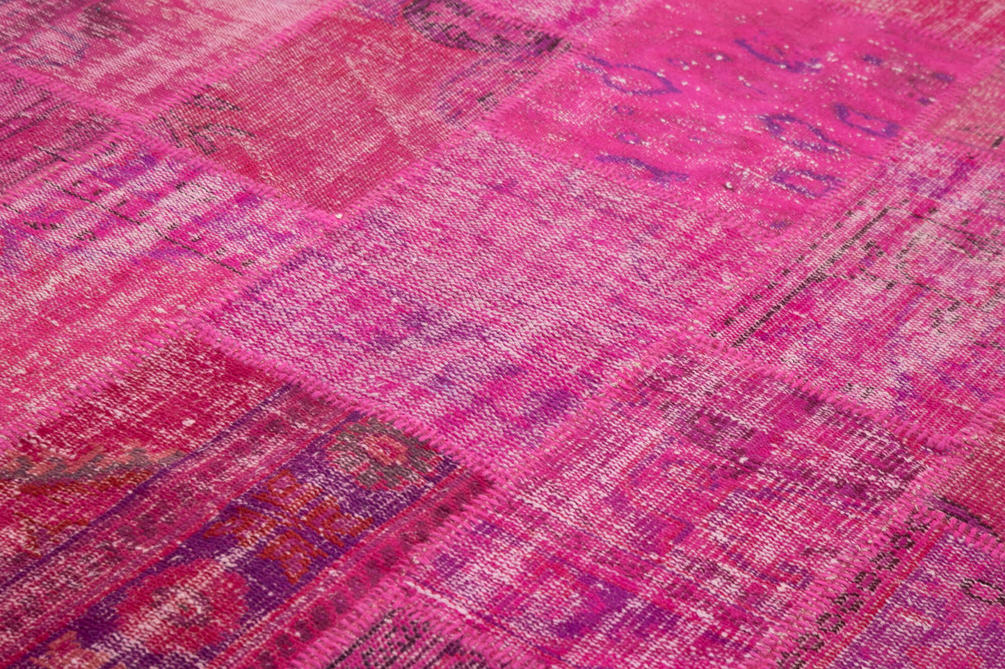 7x10 Pink Patchwork Rug - 31546