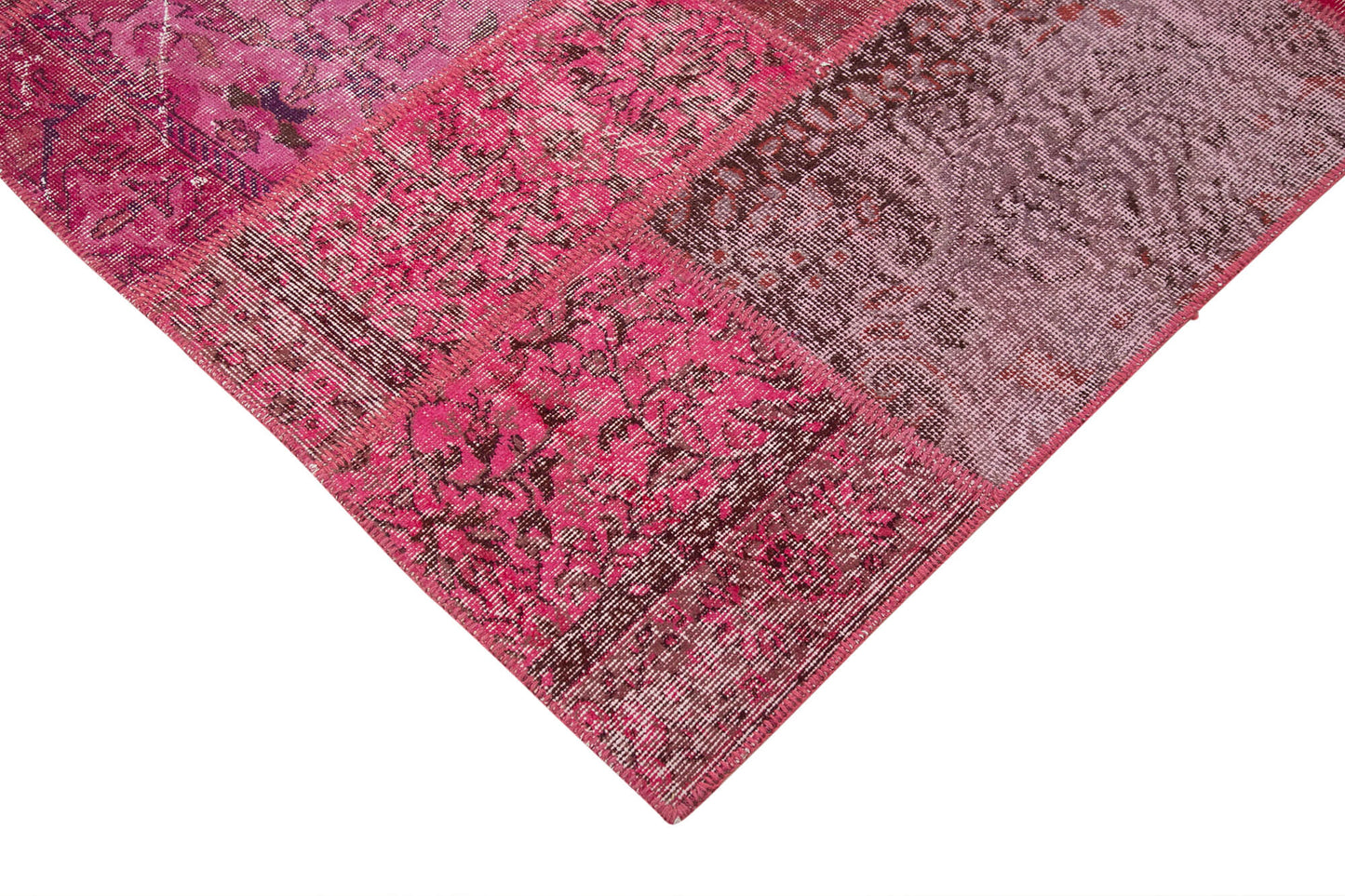 6x9 Pink Patchwork Rug - 31548