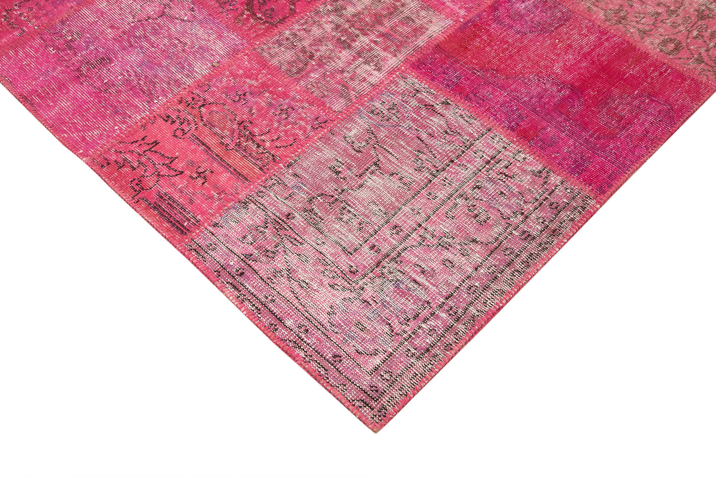 7x10 Pink Patchwork Rug - 31555