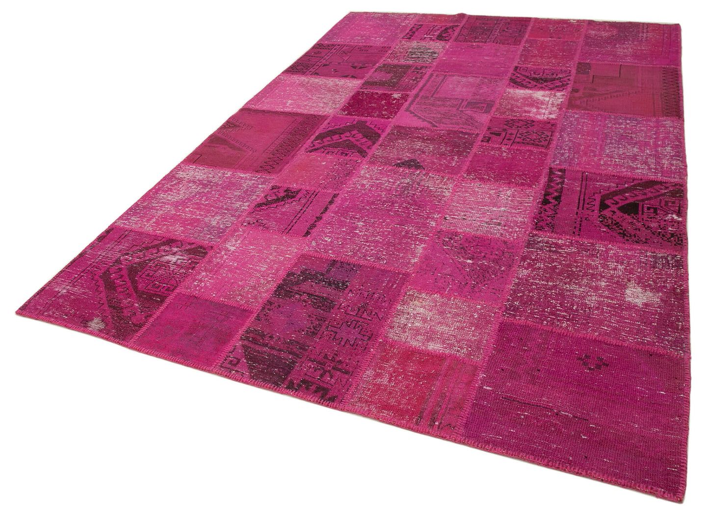 7x10 Pink Patchwork Rug - 31571