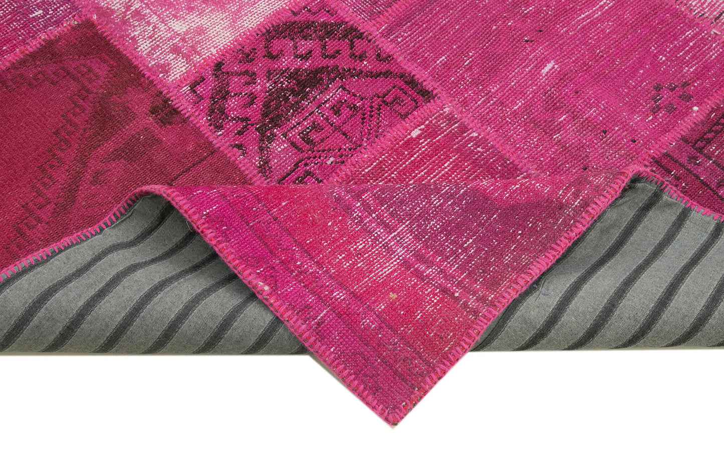 7x10 Pink Patchwork Rug - 31571