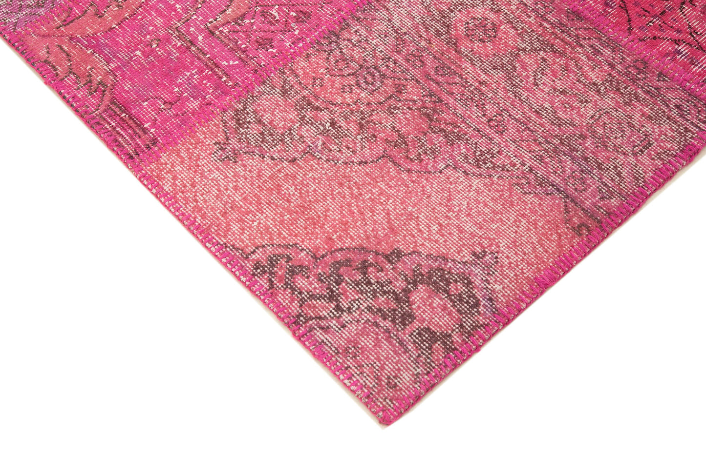 7x10 Pink Patchwork Rug - 31576