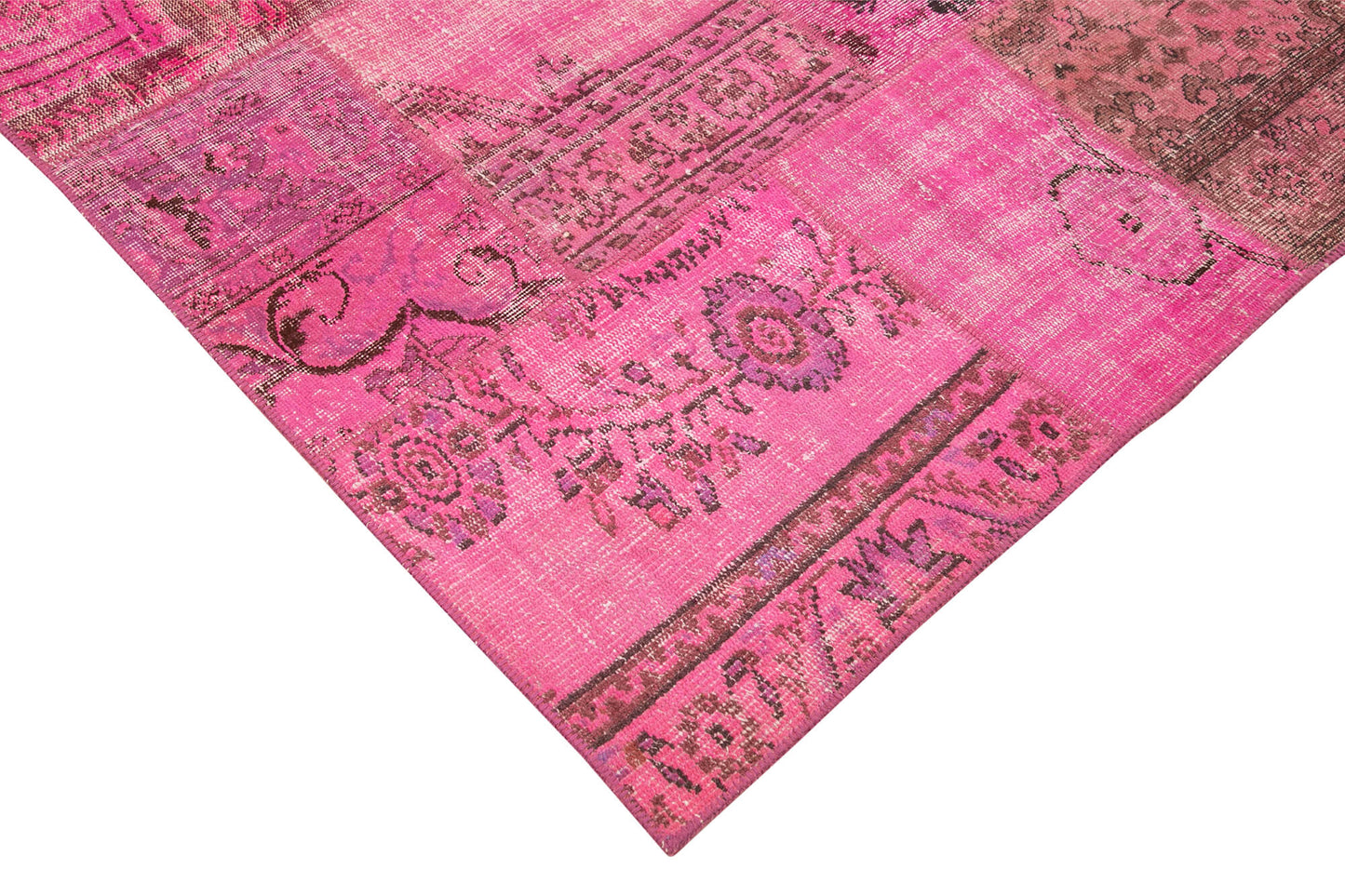 7x10 Pink Patchwork Rug - 31591