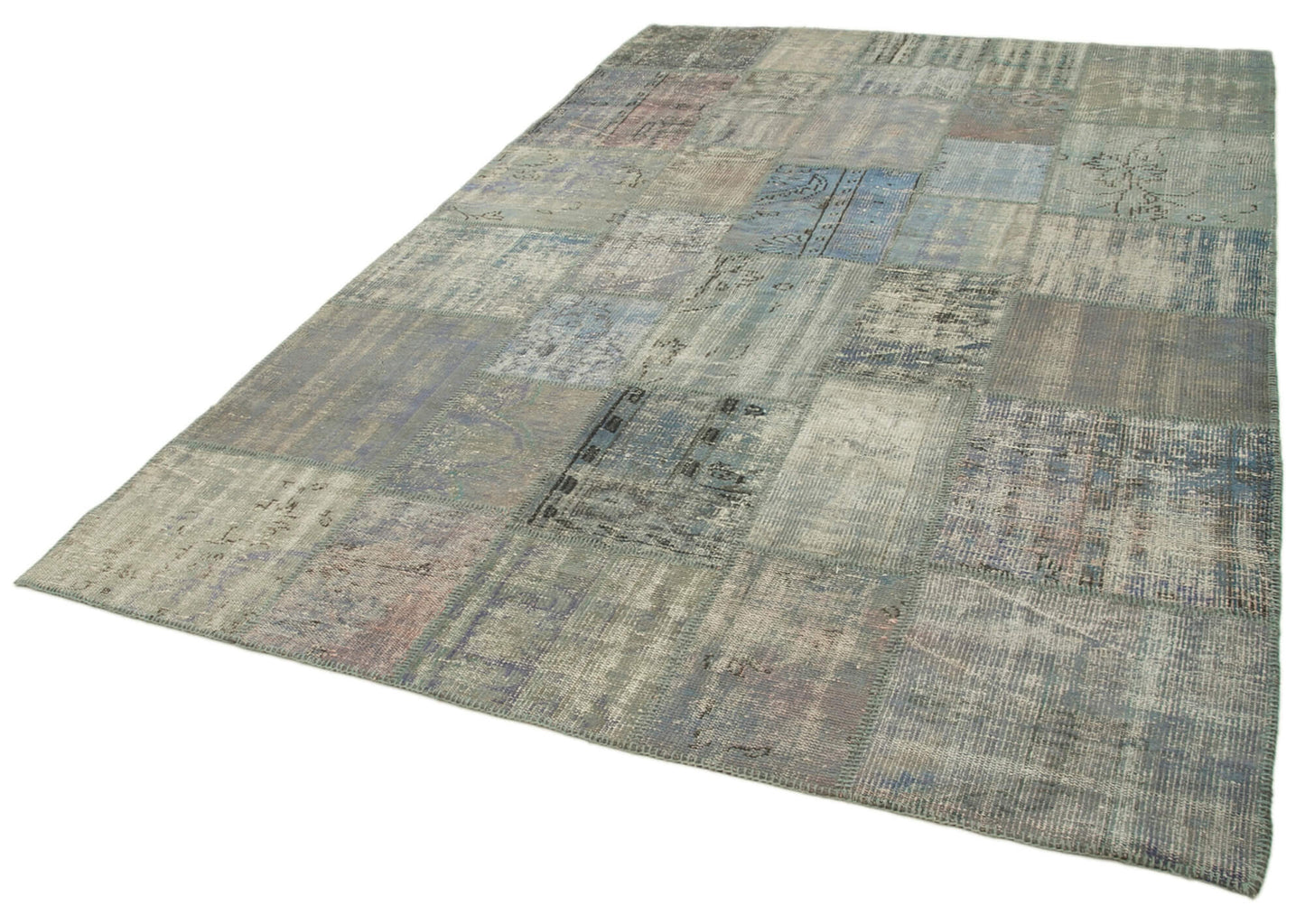 7x10 Grey Patchwork Rug - 31605