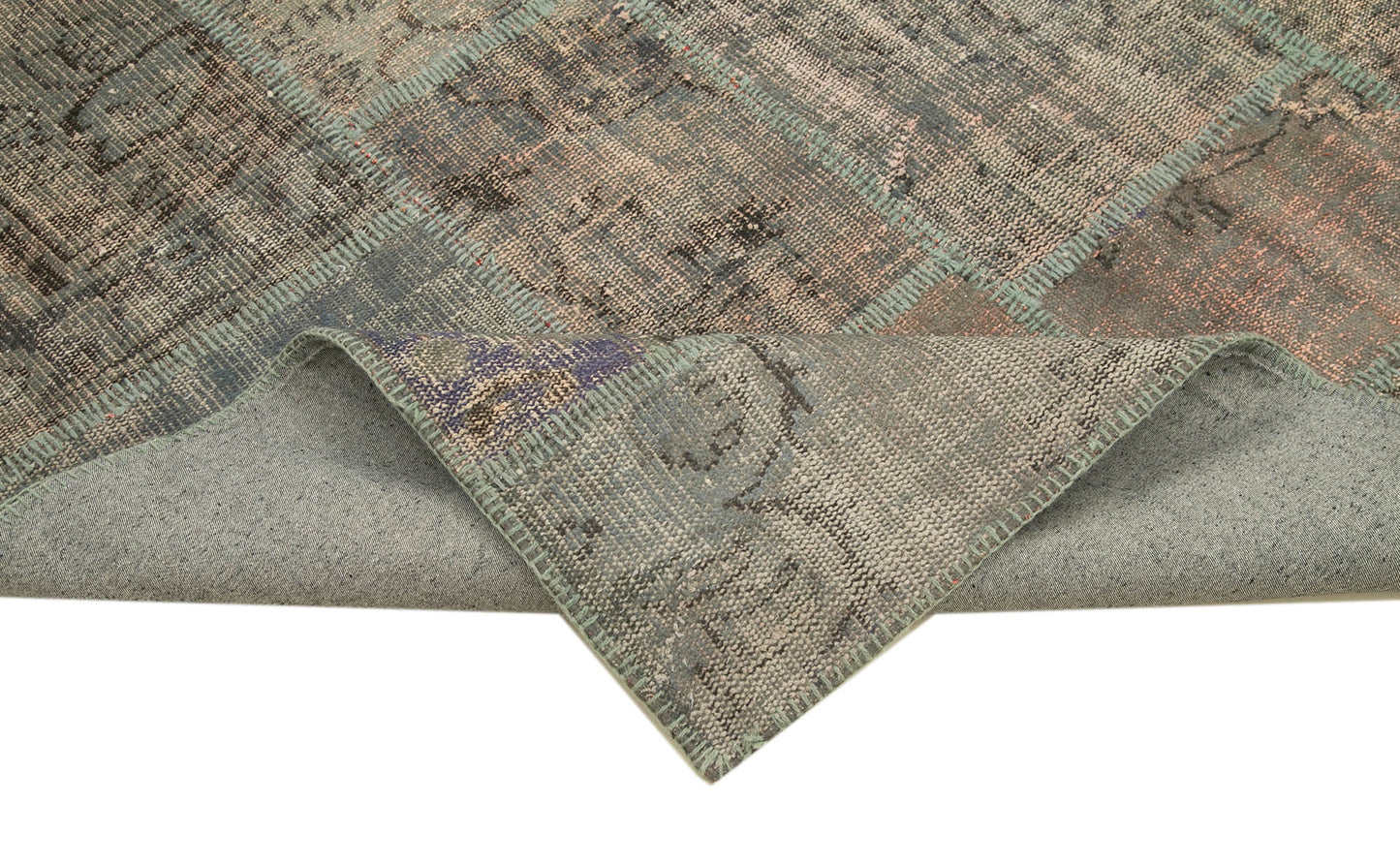 7x10 Grey Patchwork Rug - 31606