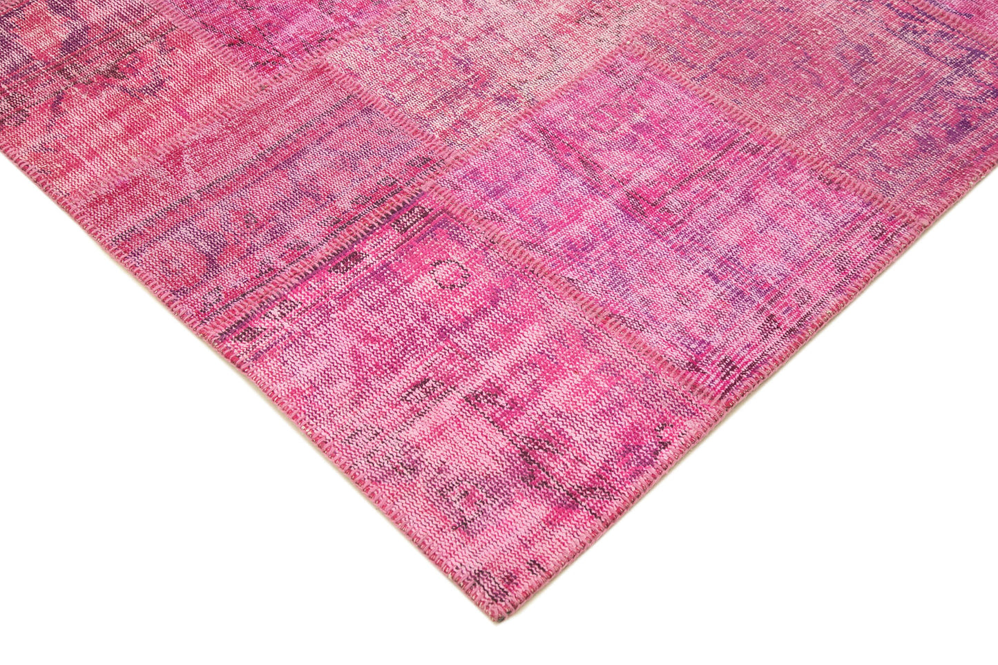 7x10 Pink Patchwork Rug - 31626