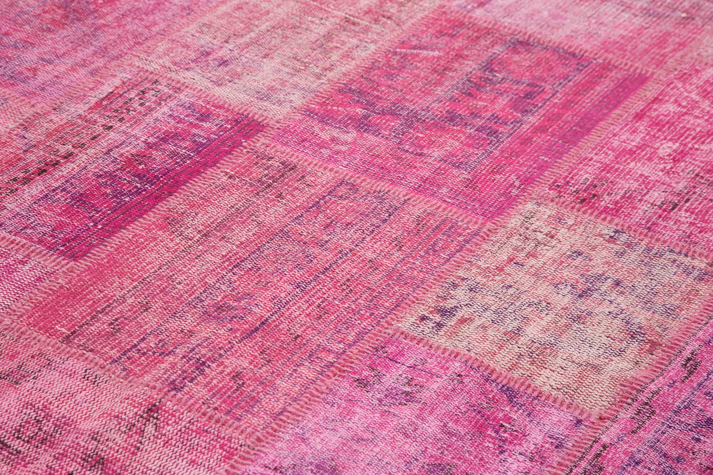 7x10 Pink Patchwork Rug - 31626