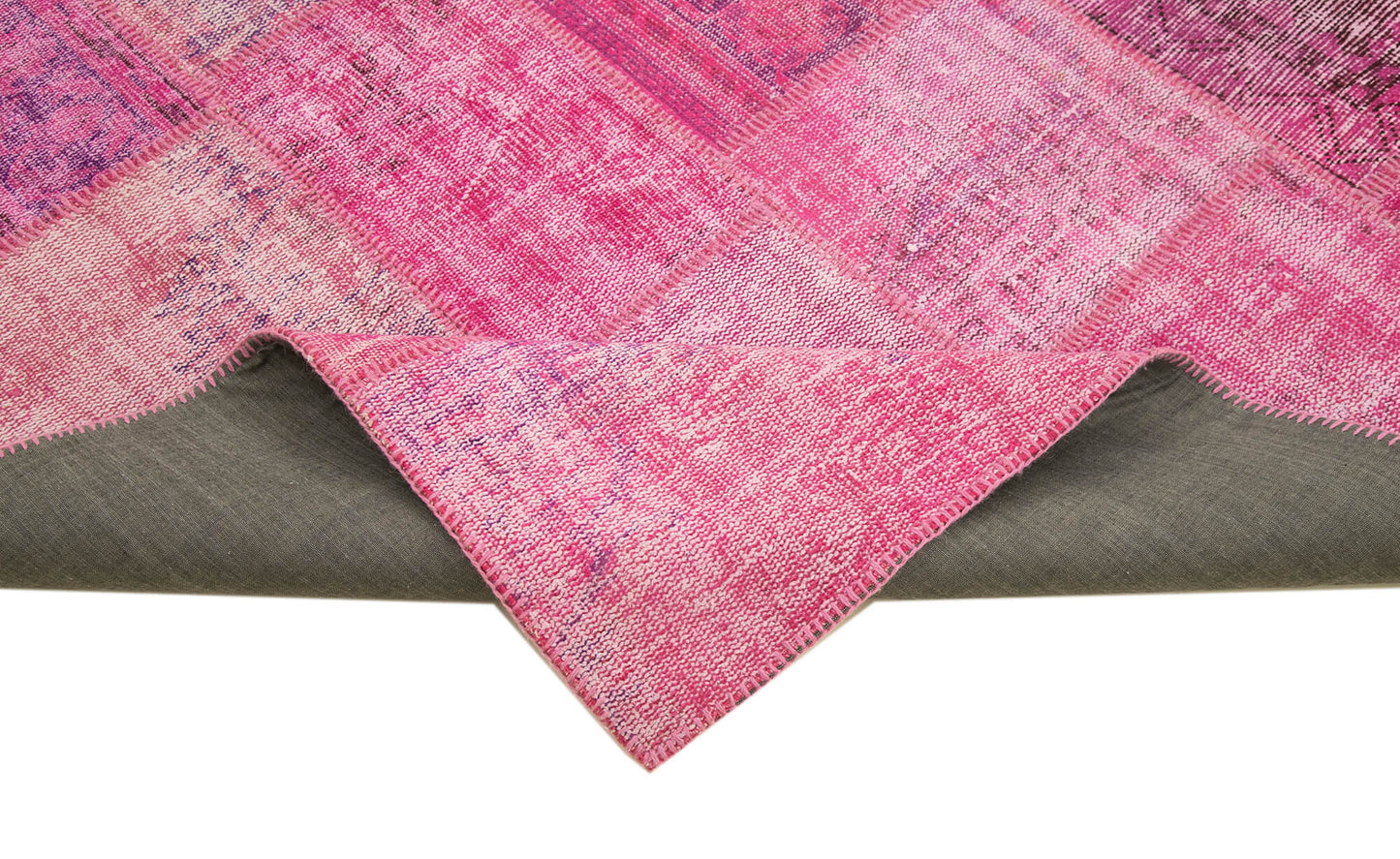 7x10 Pink Patchwork Rug - 31626