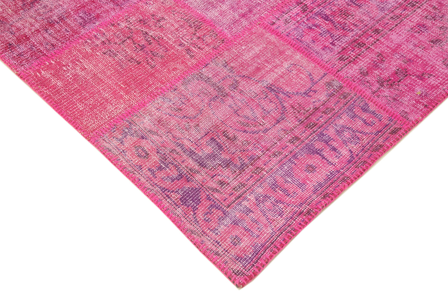 7x10 Pink Patchwork Rug - 31627